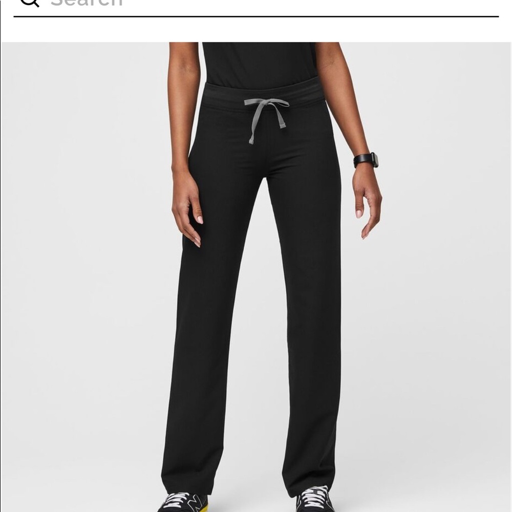 Figs black Livingston scrub pants